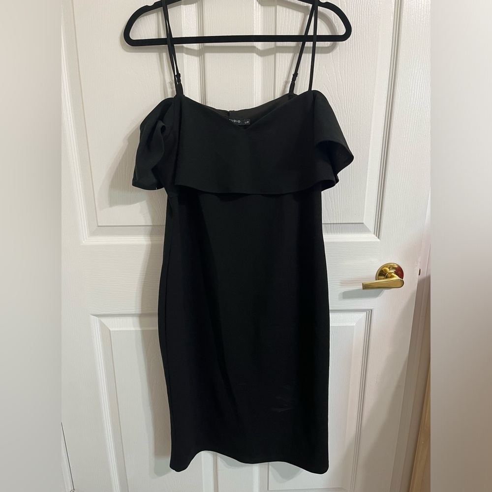 Black Bodycon Off the Shoulder Dress